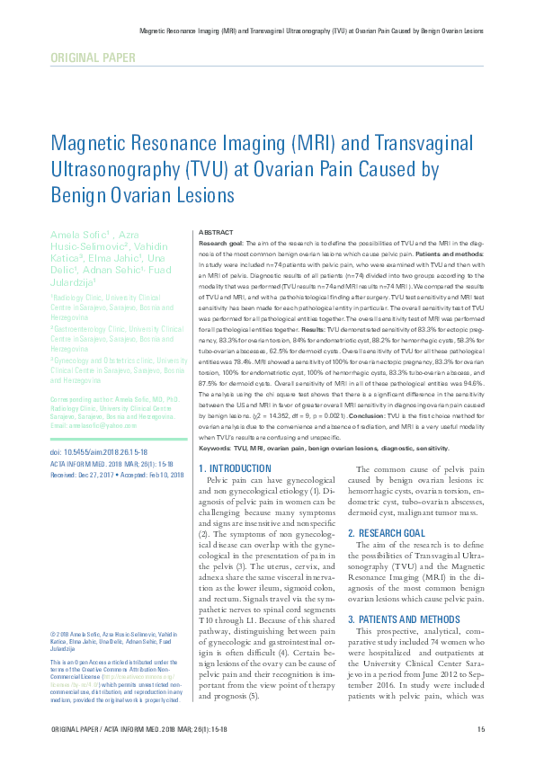 (PDF) Magnetic Resonance Imaging (MRI) and Transvaginal Ultrasonography ...