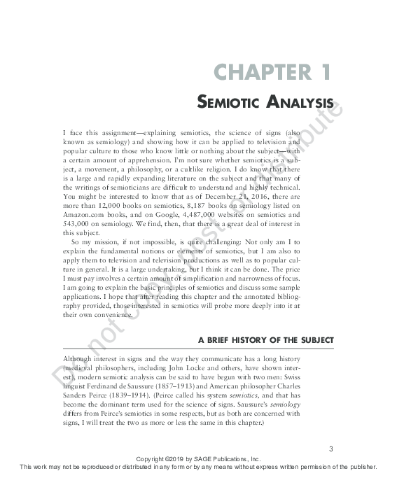 semiotic analysis research paper