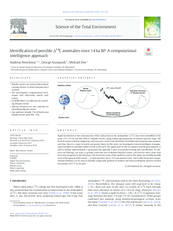(PDF) Identification of possible Δ 14 C anomalies since 14 ka BP: A ...