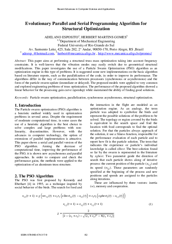 (PDF) Evolutionary Parallel and Serial Programming Algorithm for ...