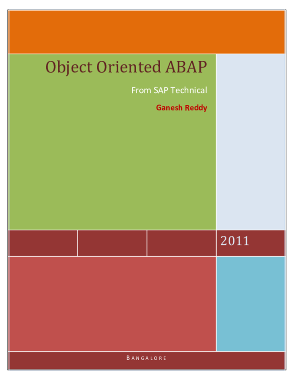(PDF) Object Oriented ABAP From SAP Technical Ganesh Reddy B A N G A L ...