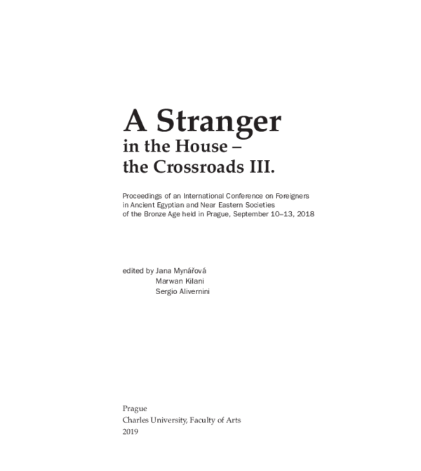 (PDF) Pfoh 2019 Assessing Foreignness and Politics in the Late Bronze Age