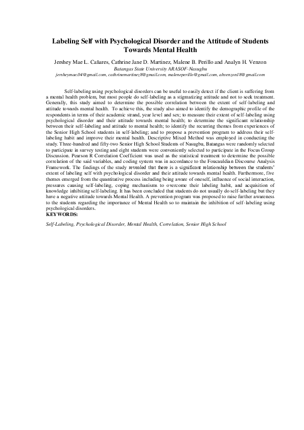 Labeling theory example image