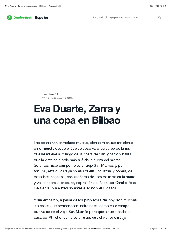 (PDF) Eva Duarte, Zarra y un copa en Bilbao