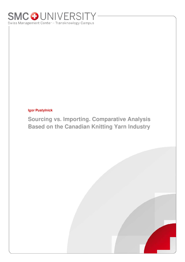(PDF) Sourcing vs. Importing Comparative Analysis Based on the Canadian