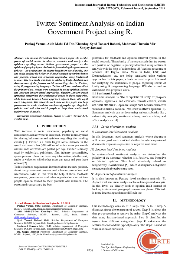 (PDF) Paper sentiment