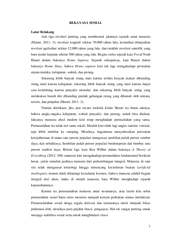 (DOC) REKAYASA SOSIAL Abdul Khoer Academia.edu