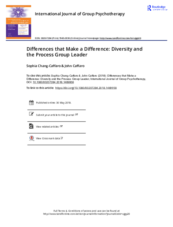  pdf differences that make a difference diversity and the process