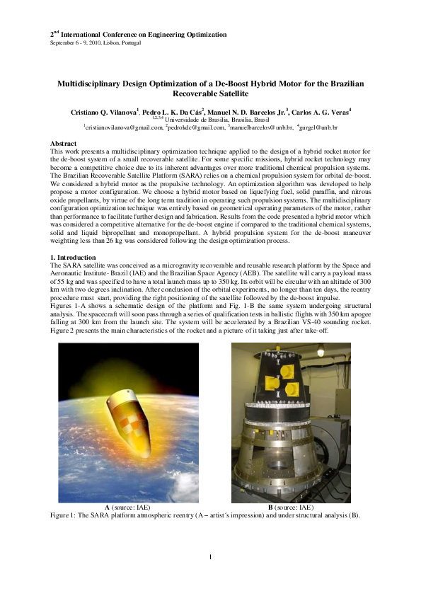 (PDF) Multidisciplinary Design Optimization of a De-Boost Hybrid Motor ...