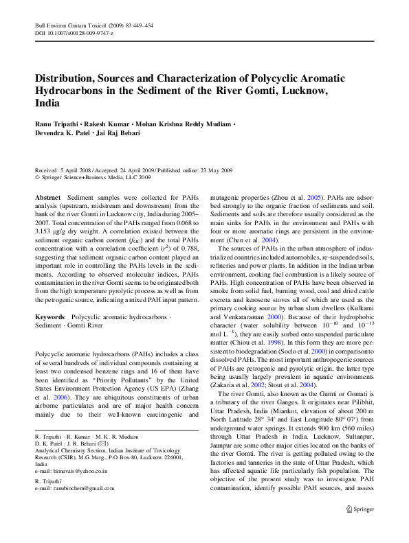 Polycyclic Aromatic Hydrocarbons 