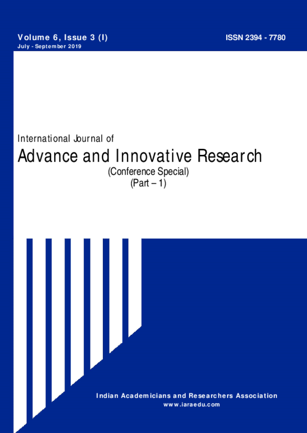 International Journal of Advance and Innovative Research Indian Academicians and Researchers Association