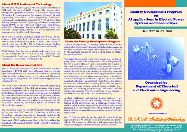 (PDF) Faculty Development Program on AI applications in Electric Power ...