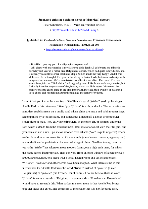 Belgium culture food image