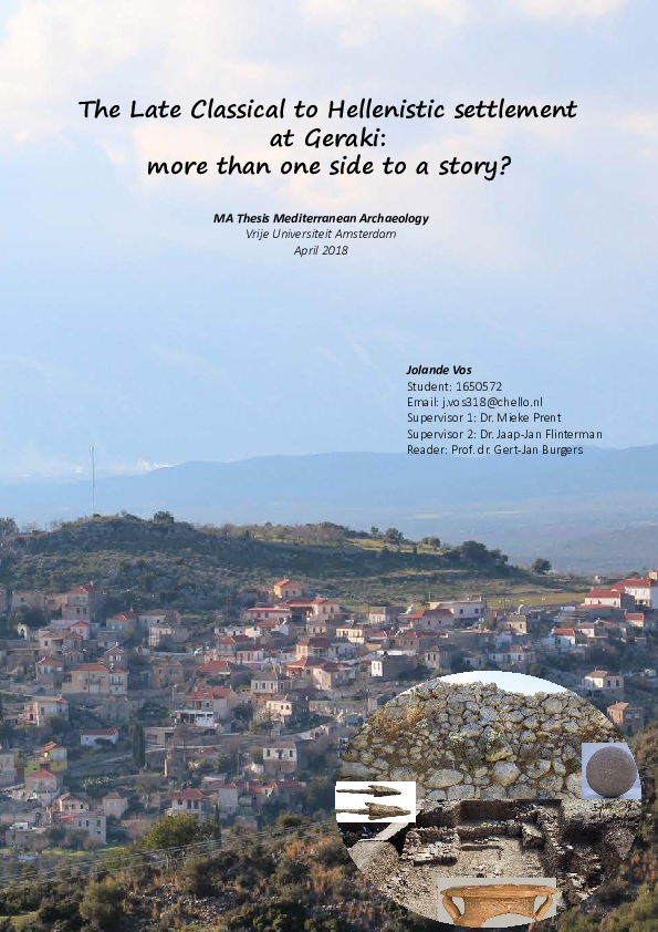 (PDF) The Late Classical to Hellenistic settlement at Geraki: more than ...