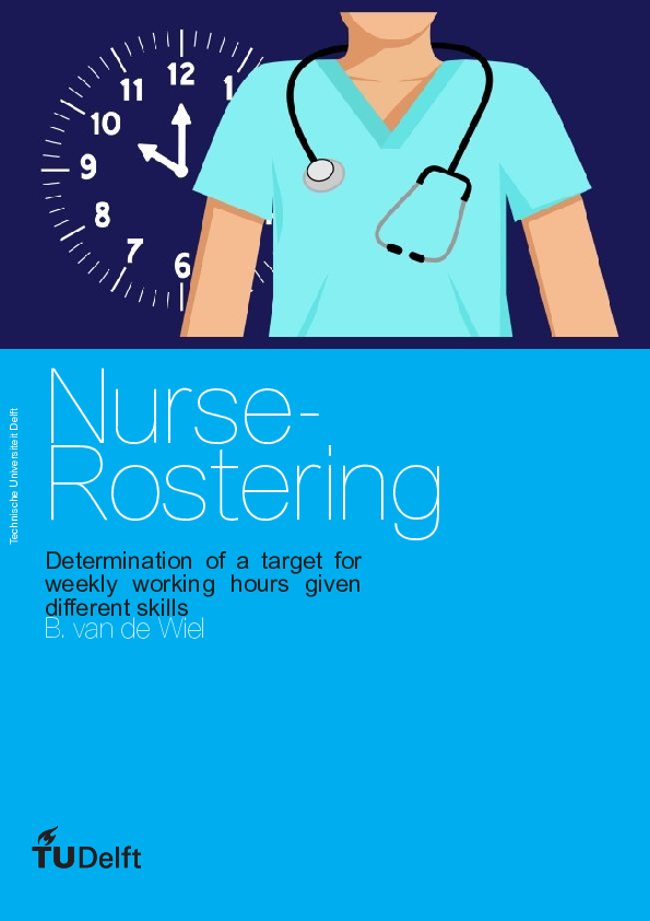 (PDF) Nurse- Rostering Determination of a target for weekly working ...