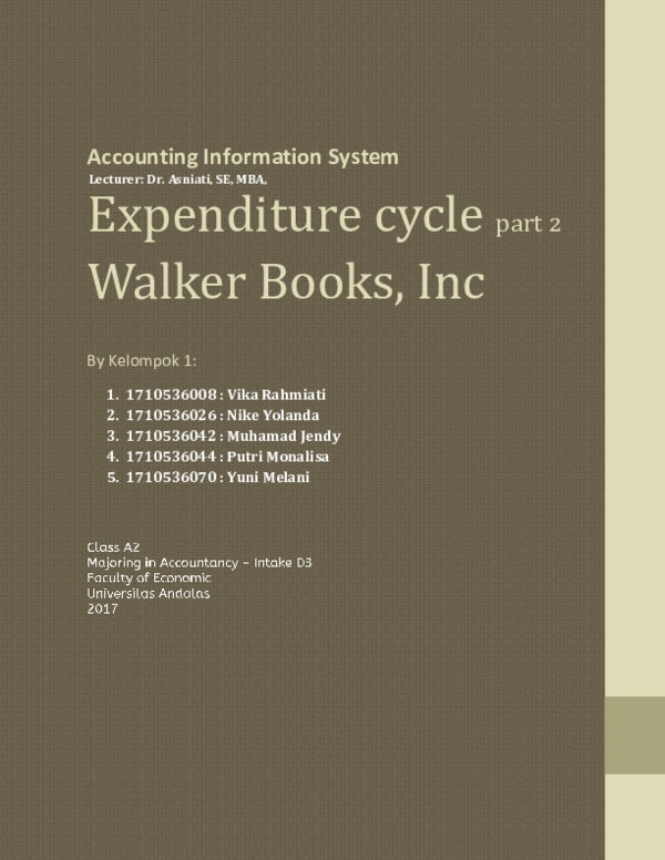 Expenditure cycle documents picture