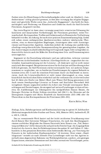 (PDF) Schreiber, Arndt: Rezension von: Julia Hodapp: Habsburgerinnen ...
