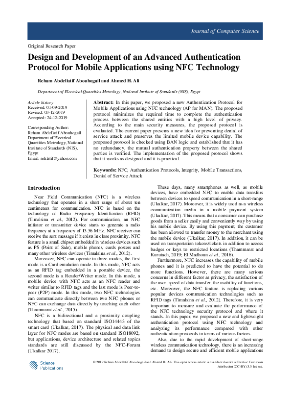 (PDF) Design and Development of an Advanced Authentication Protocol for ...