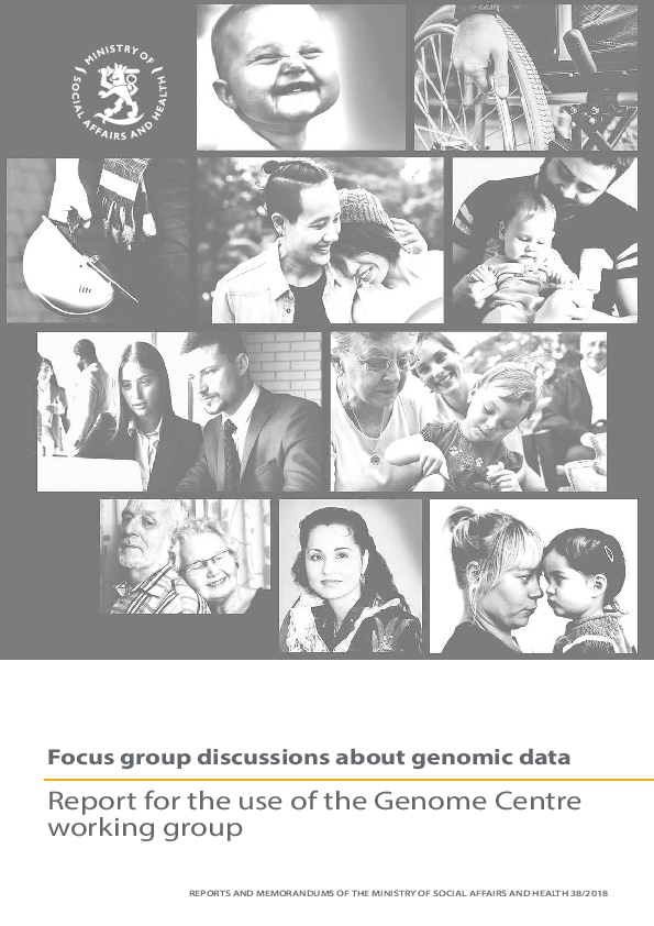 (PDF) Focus group discussions about genomic data. Report for the use of ...