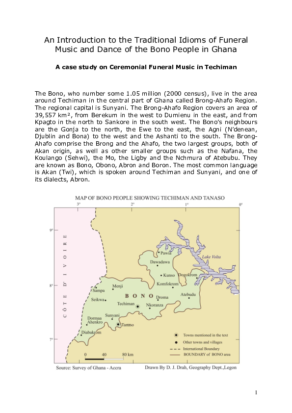 (PDF) Ceremonial funeral music and dance in Bono communities. A case