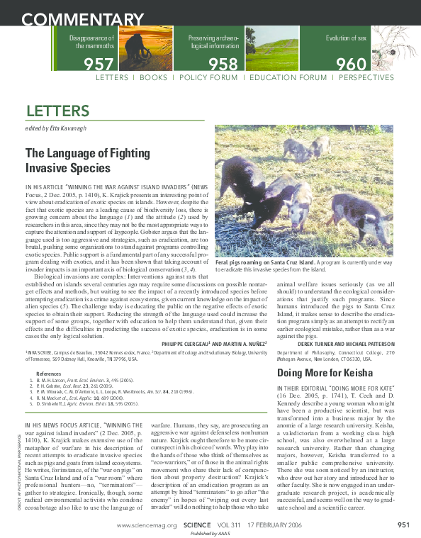 (PDF) The language of fighting invasive specie