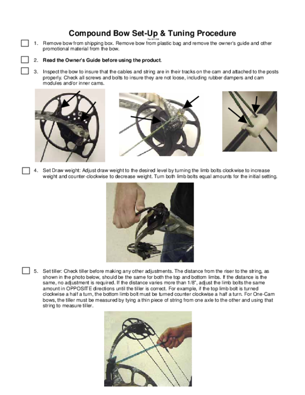 (PDF) Compound Bow SetUp & Tuning Procedure florin gaus Academia.edu