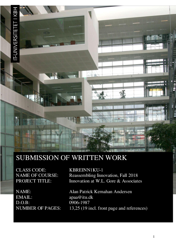 Compensation at w l gore templete essay 08 image