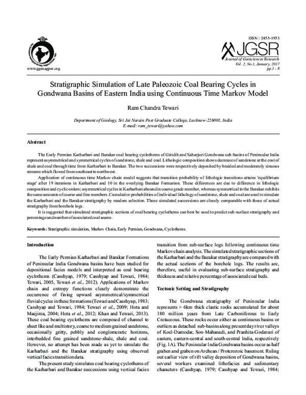 (PDF) Stratigraphic Simulation of Late Paleozoic Coal Bearing Cycles in ...