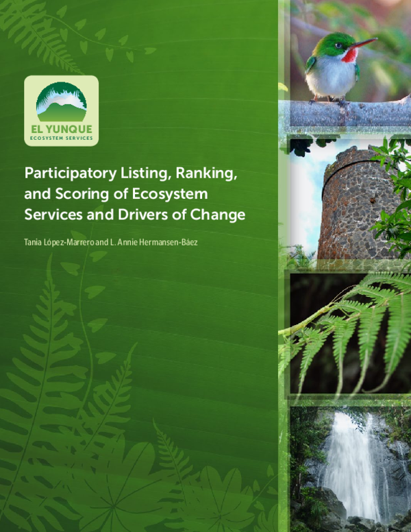 (PDF) Participatory Listing, Ranking, and Scoring of Ecosystem Services ...