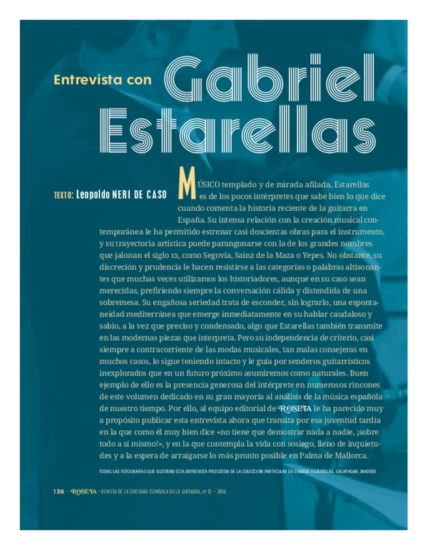 (PDF) Entrevista con Gabriel Estarellas