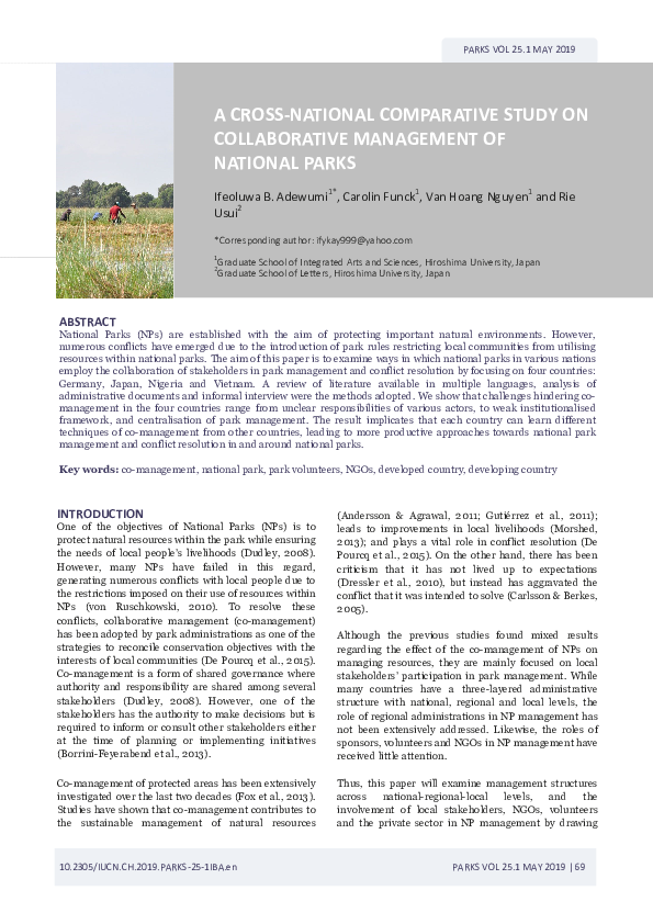 (PDF) A Cross‐national Comparative Study on Collaborative Management of ...