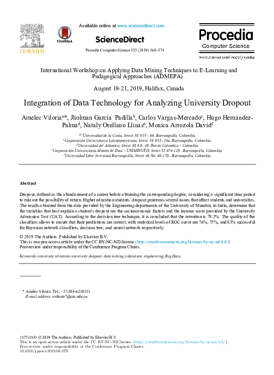 (PDF) ScienceDirect ScienceDirect Integration of Data Technology for