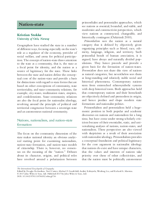 (PDF) Nation-state