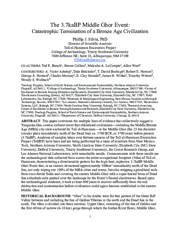 (PDF) 3.7kaBP Middle Ghor Event
