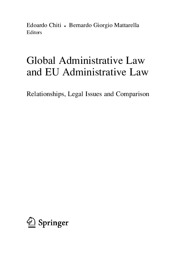 (PDF) The Relationships Between Global Administrative Law and EU