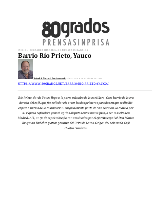(PDF) Historia del Barrio Río Prieto de Yauco Rafael Torrech San