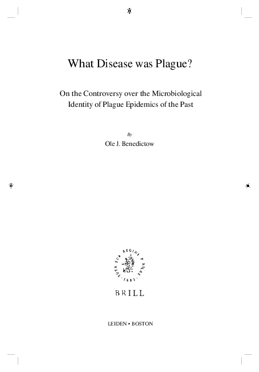 Chapter 13 on plague in Iceland: