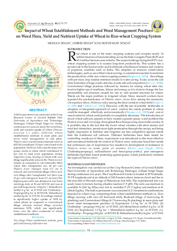 Thesis on weed flora picture