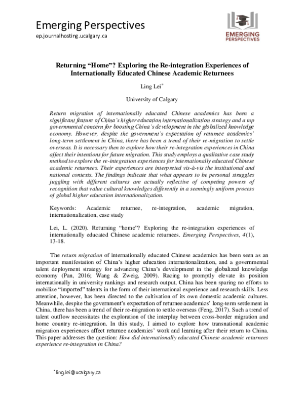(PDF) Returning 