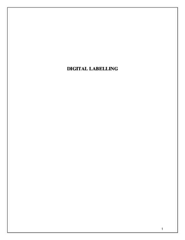 (DOC) DIGITAL LABELLING