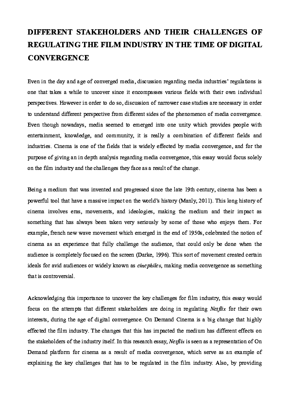 Digital convergence essay image