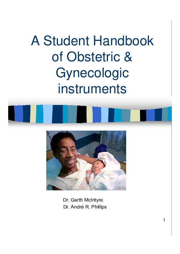 (PDF) A Student Handbook of Obstetric & Gynecologic instruments