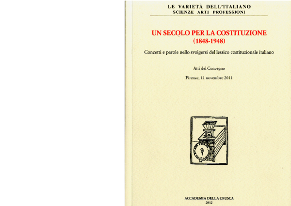 (PDF) Il problema del potere costituente in Italia fra e