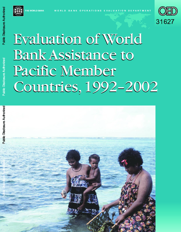 (PDF) Evaluation of World Bank Assistance to Pacific Member Countries
