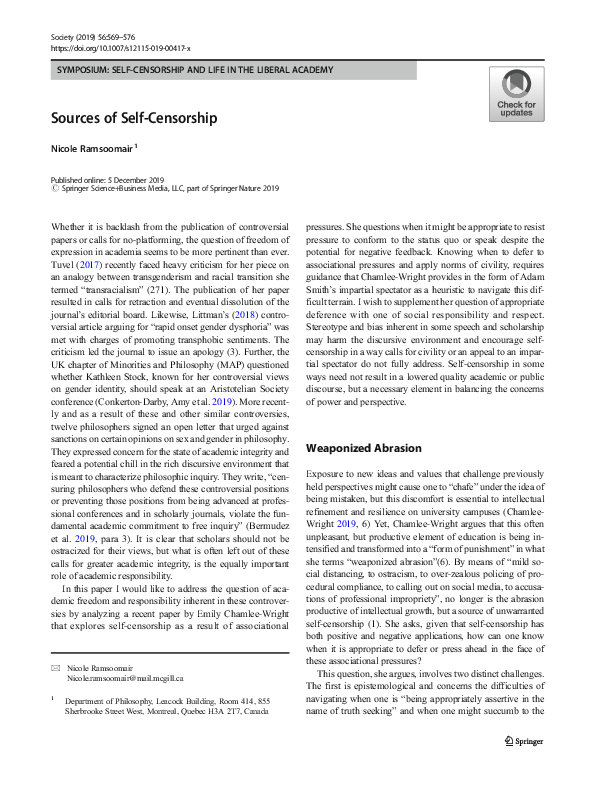 Self-censorship in a sentence picture