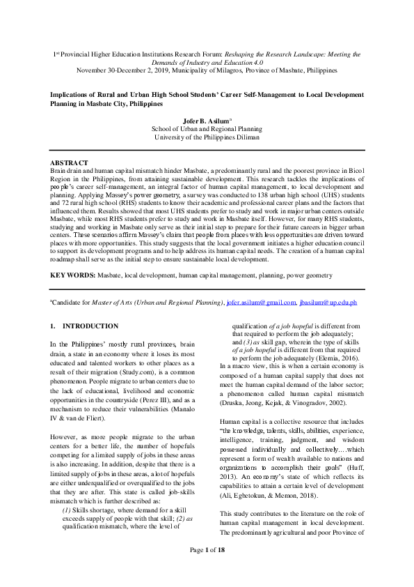 QUANTITATIVE LOCAL STUDIES ABOUT WORKING STUDENTS IN THE PHILIPPINES PDF visual data 8