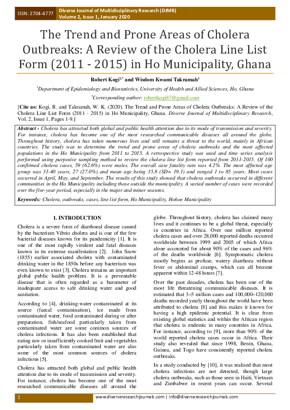 pdf-the-trend-and-prone-areas-of-cholera-outbreaks-a-review-of-the