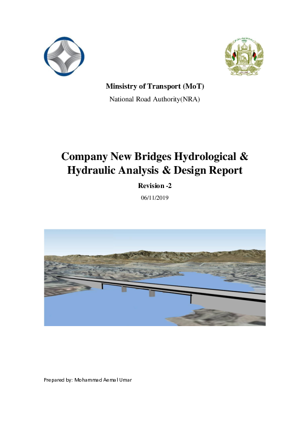 (PDF) Minsistry of Transport (MoT) Company New Bridges Hydrological & Hydraulic Analysis