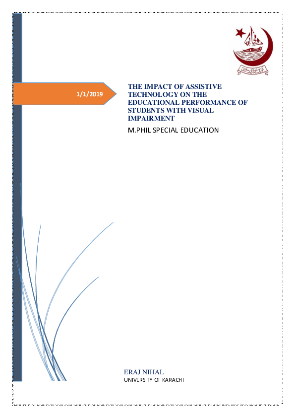 (DOC) THE IMPACT OF ASSISTIVE TECHNOLOGY ON THE EDUCATIONAL PERFORMANCE ...