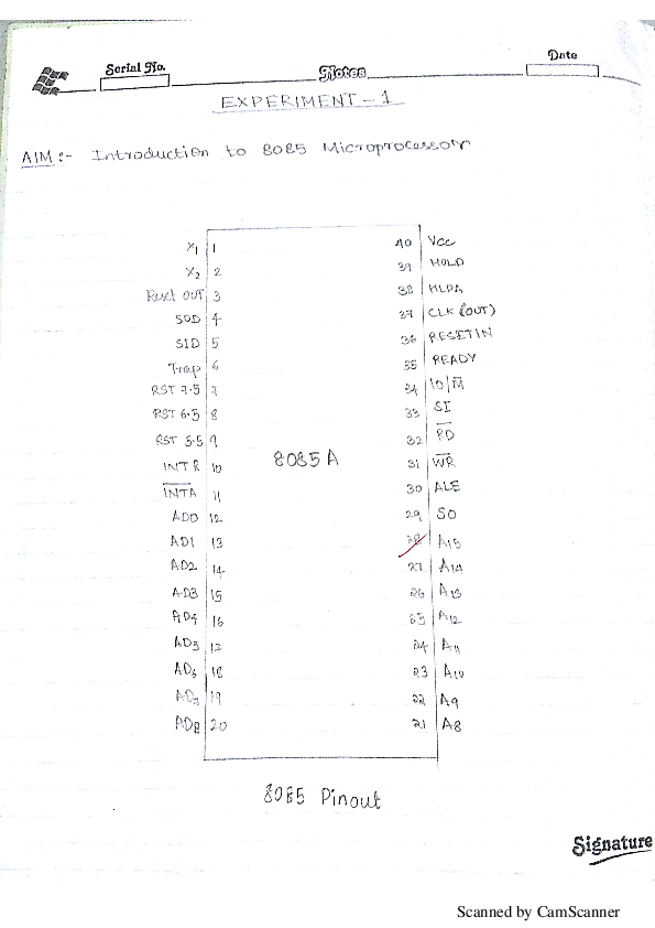 (PDF) Microprocessor Lab Practical File | Abhishek Singh - Academia.edu